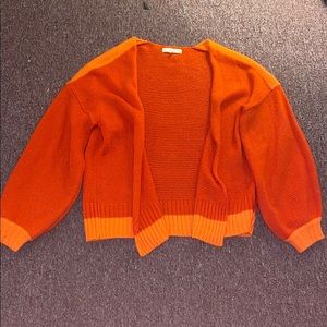 Urban Outfitter Orange Cardigan